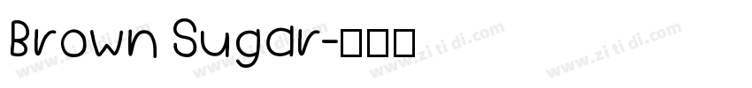 Brown Sugar字体转换